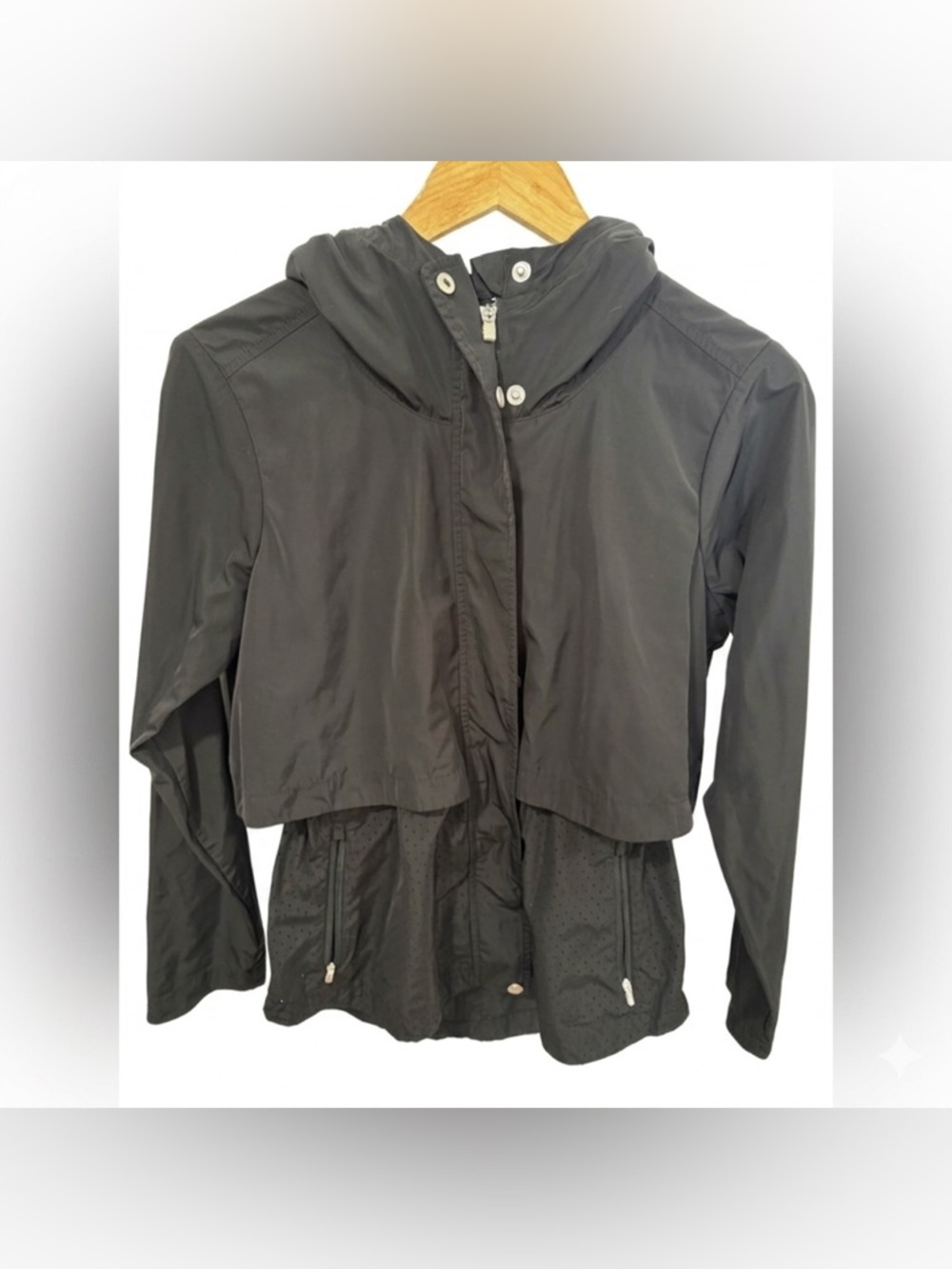 Athleta Aerata Black Utility Jacket